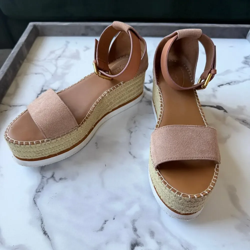 See by Chloé Glyn Flatform Espadrilles Size EU 40